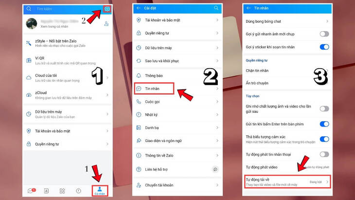 Tắt tính năng auto-download trên Zalo