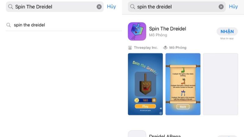 Tải ứng dụng Dreidel trên iOS