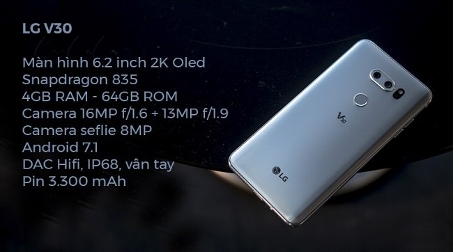 Thông số cấu hình LG V30