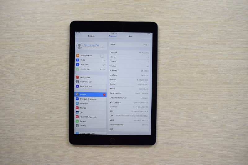 Thông tin máy iPad Pro 9.7 inch Cũ