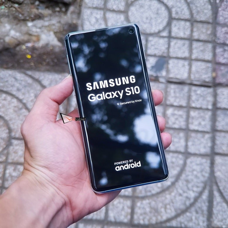 Đây là giao diện khi bạn mở Galaxy S10 8GB - 512GB Hàn Quốc lên