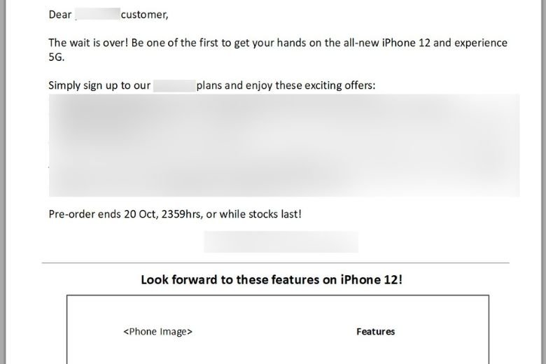 email iphone 12 có 5g