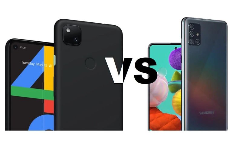 So sánh Google Pixel 4a 5G với Galaxy A51 5G