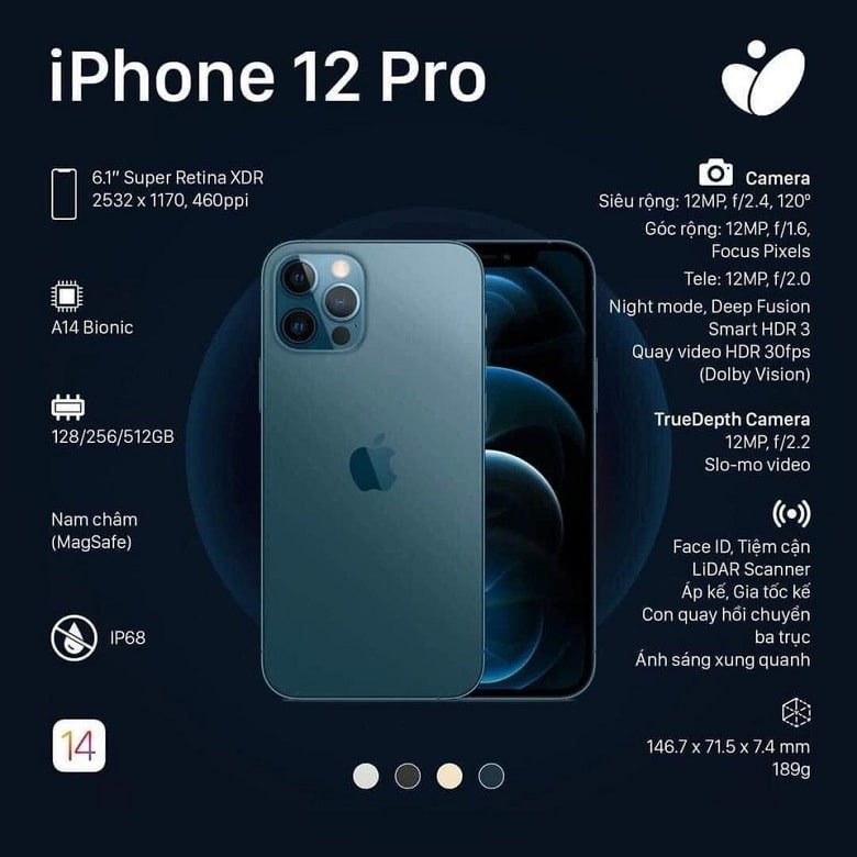 cấu hình iPhone 12 Pro