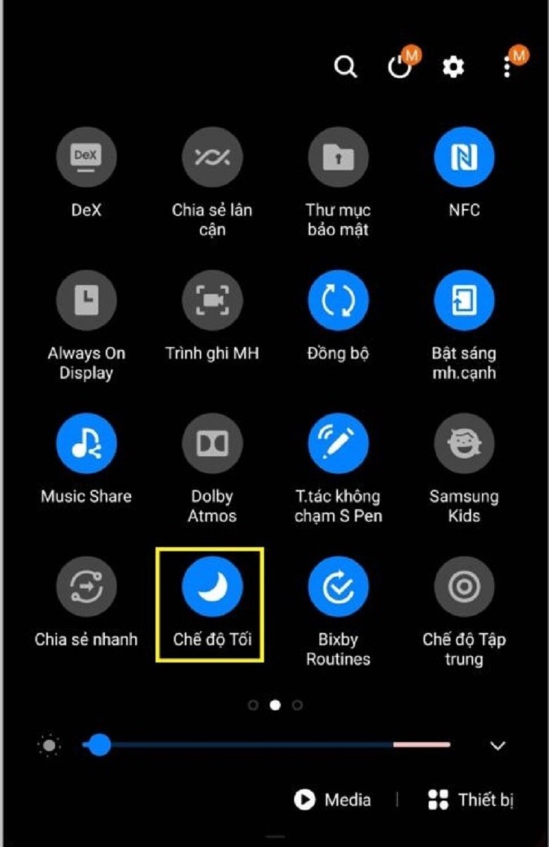 Dark mode Tính năng Samsung Galaxy Note 20 Ultra