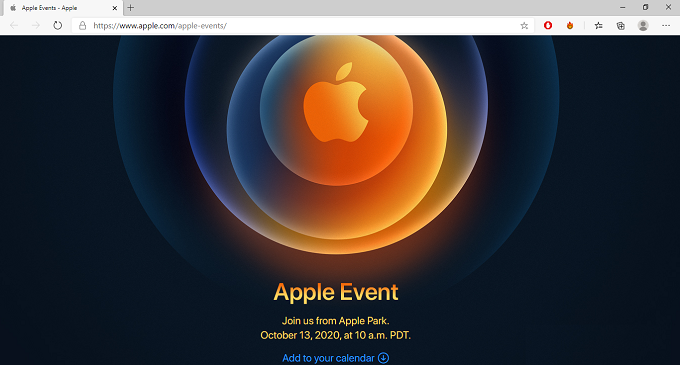 Trên website sự kiện của Apple