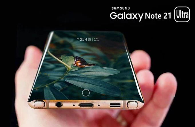 thiết kế Galaxy Note 21