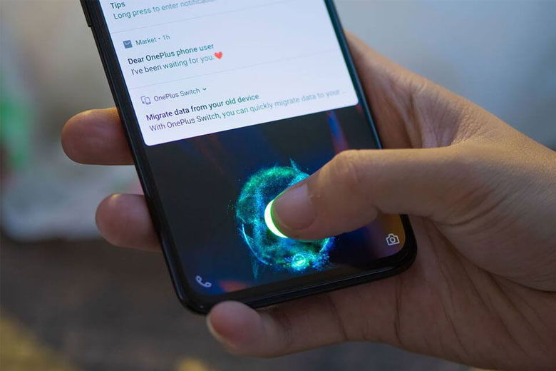vân tay của OnePlus 6T