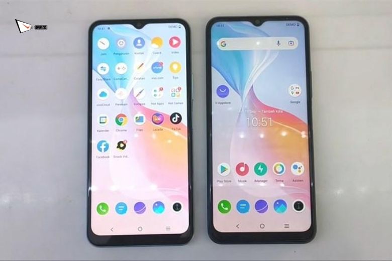 Màn hình Vivo Y21 vs Vivo Y21s