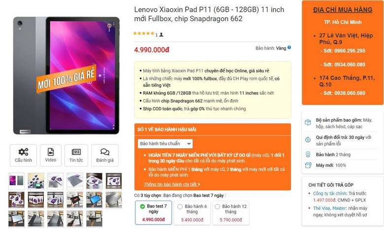 Mua ngay Lenovo Xiaoxin Pad P11