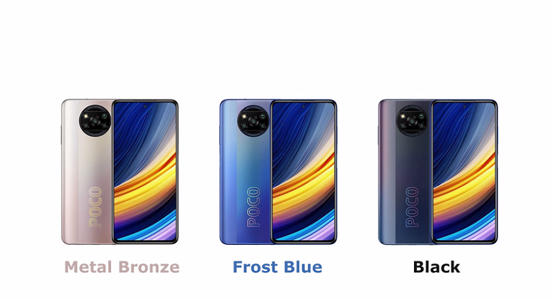 phiên bản màu trên Poco x3 pro