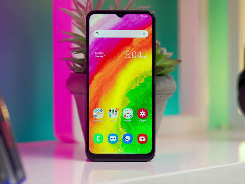 giao diện trên galaxy a02s