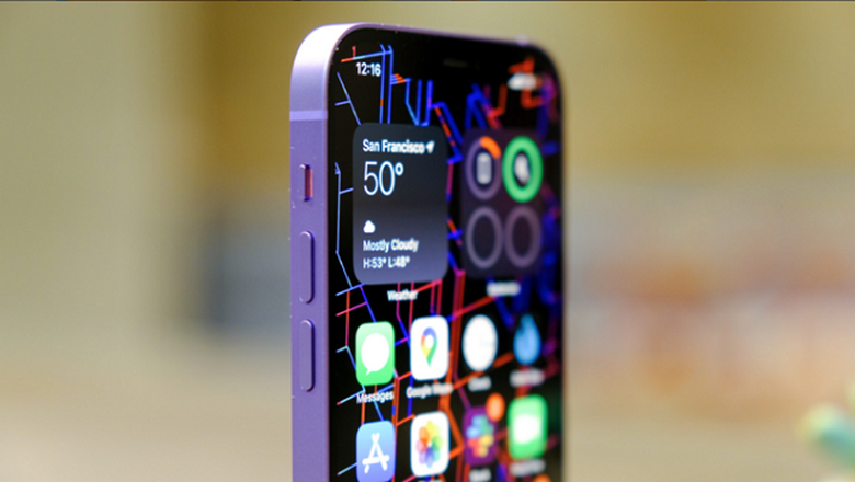 cạnh bên  iPhone 12 Purple