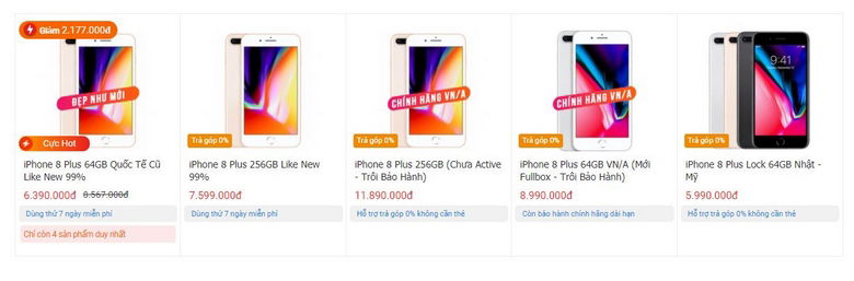 Mua ngay iPhone 8 Plus cũ