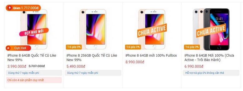 Mua ngay iPhone 8 cũ