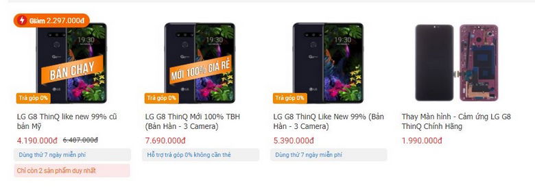 Mua ngay LQ G8 ThinQ