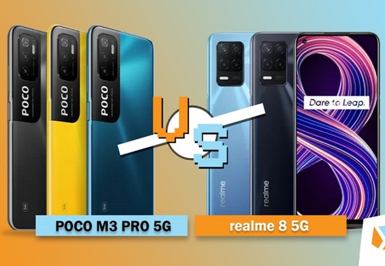 So sánh POCO M3 Pro 5G và Realme 8 5G
