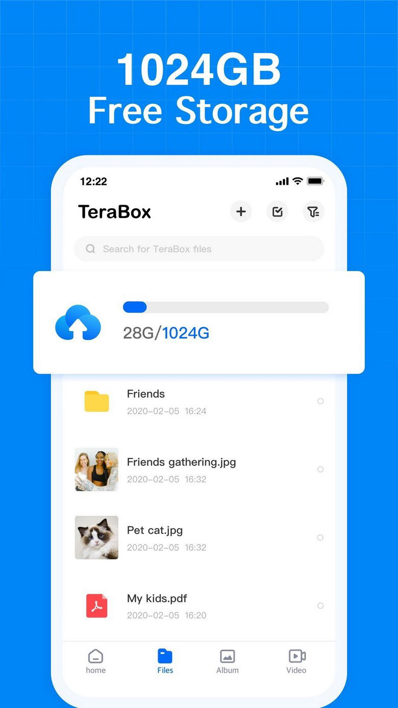 dung lượng terabox