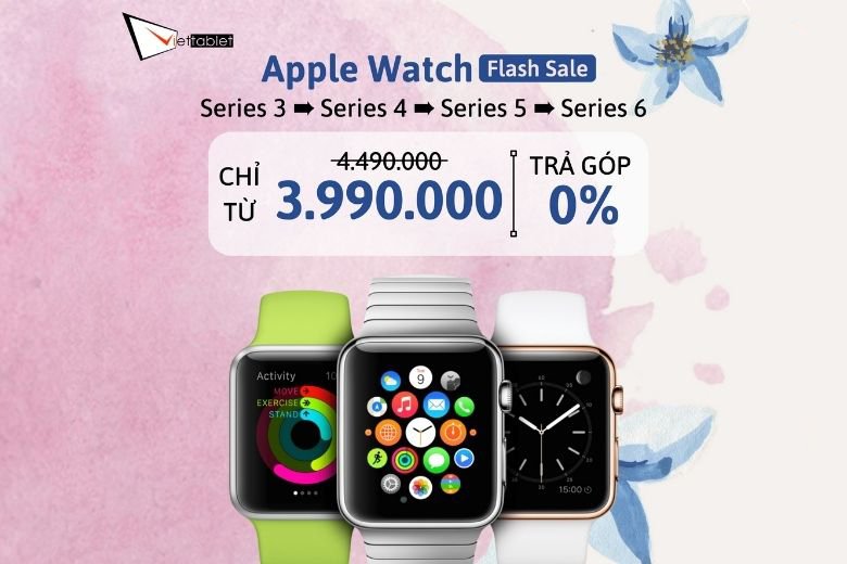 Loạt Apple Watch cũ giảm giá tại Viettablet