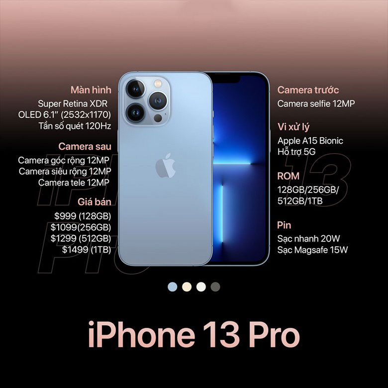 iPhone 13 Pro Max màu xanh