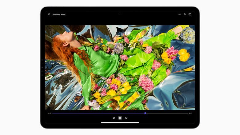 Màu sắc sáng, tương phản cao màn hình iPad Pro 2022