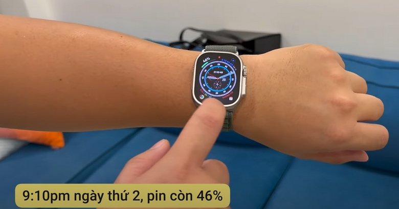 ngày test pin thứ 3 trên apple watch ultra