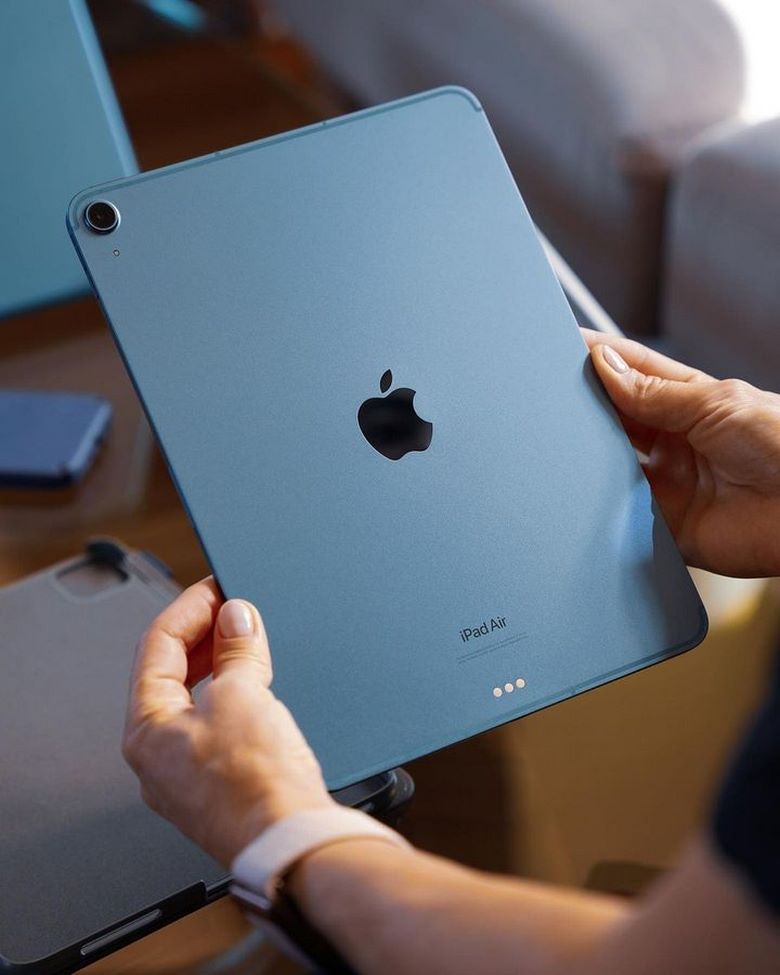 ipad air 5 màu xanh