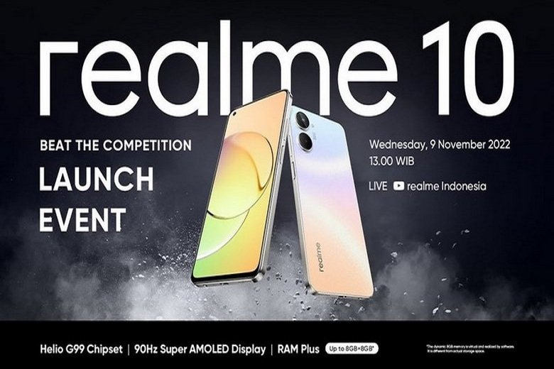 Realme 10 4G lộ ảnh thực tế: Thiết kế ấn tượng, màn hình AMOLED 90Hz chất lượng?!