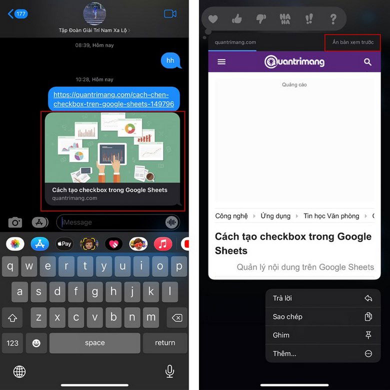 5 tính năng mới trên iMessage