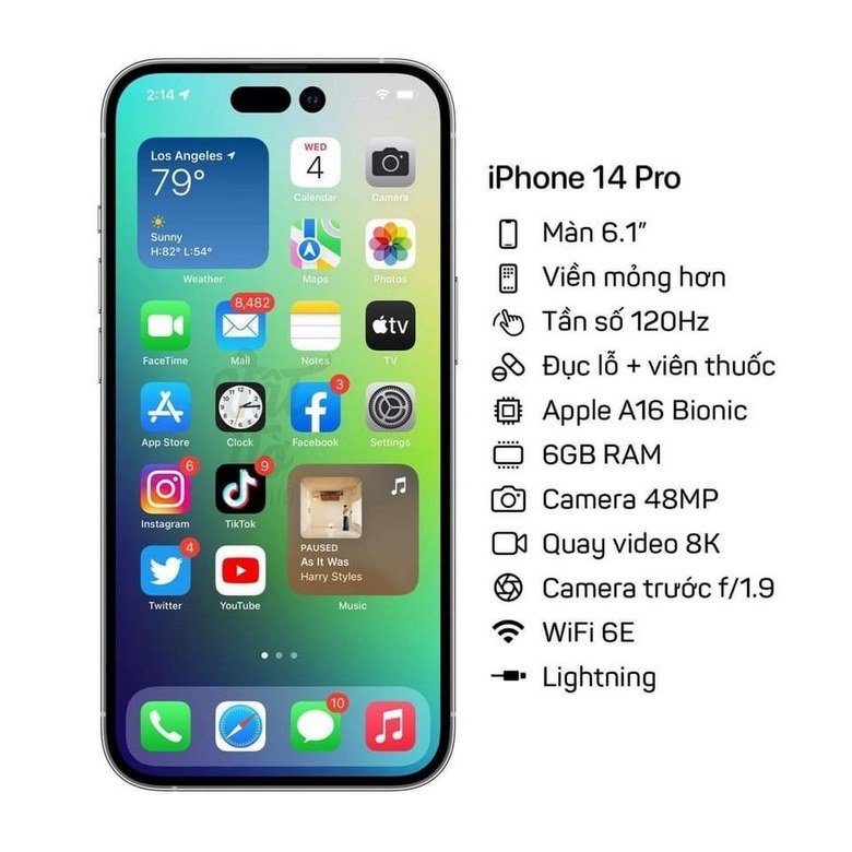 cấu hình iPhone 14 Pro
