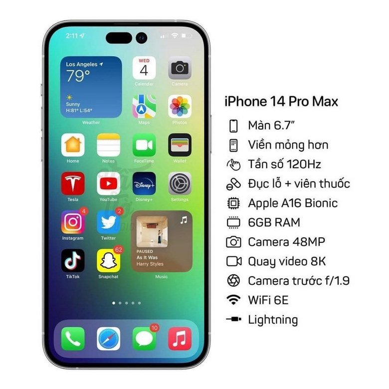 cấu hình iPhone 14 Pro Max