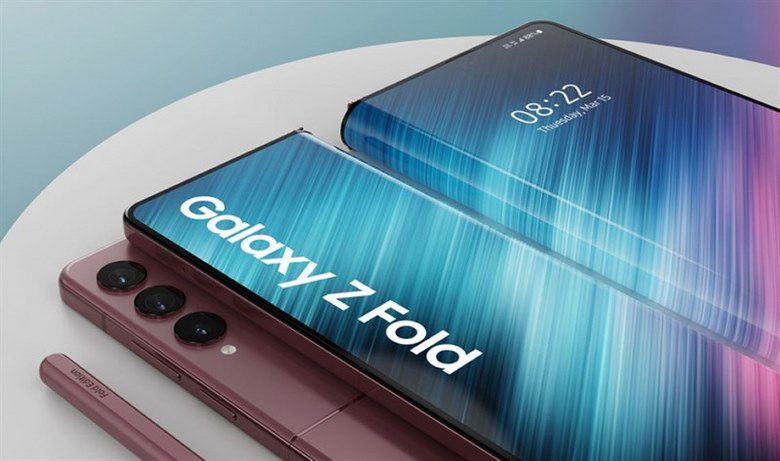 ảnh render Galaxy Z Fold4