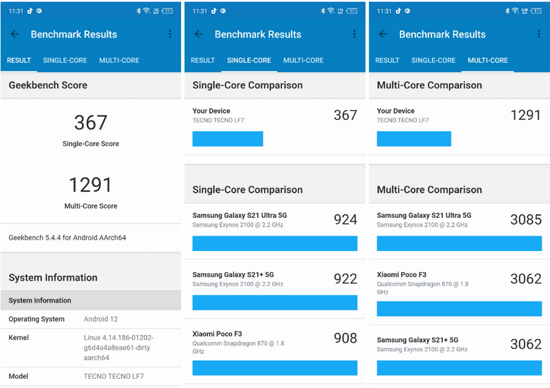 hiệu năng Tecno Pova 3