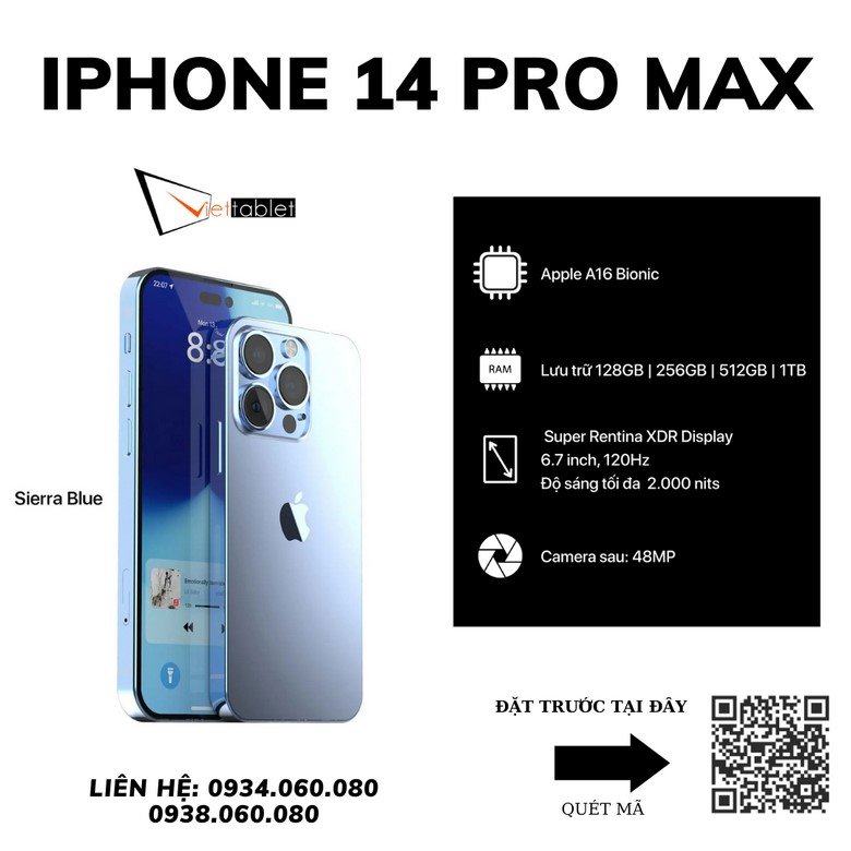 Thông số cấu hình iPhone 14 Pro Max