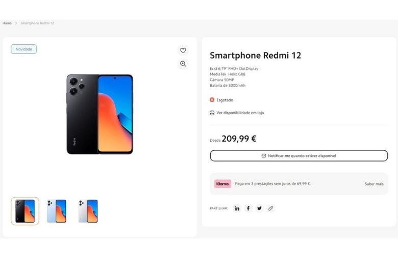 Redmi 12 lộ thông số trên website Xiaomi Bồ Đào Nha trước ngày ra mắt chính thức