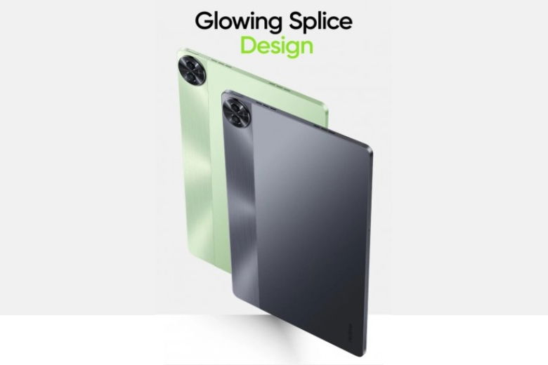 Realme Pad 2 năm nay sở hữu thiết kế Glowing Splice với hai màu sắc thời thượng