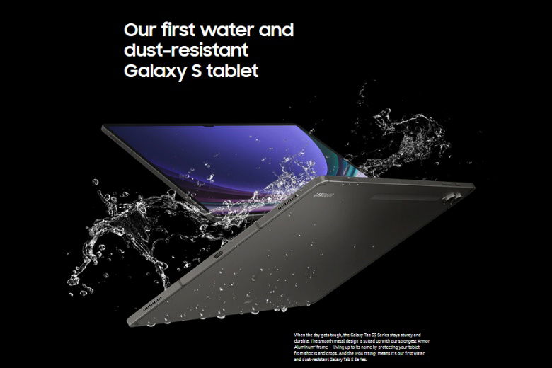Galaxy Tab S9 ra mắt với tư cách là chiếc máy tính bảng chống bụi và chống nước đâu tiên của Samsung
