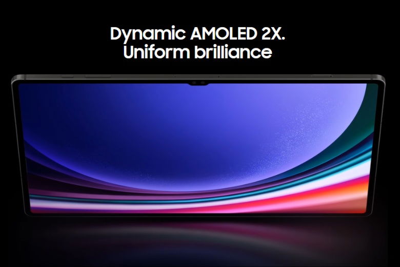 Galaxy Tab S9 Series được trang bị màn hình Dynamic AMOLED 2X, độ phân giải 2K+ 