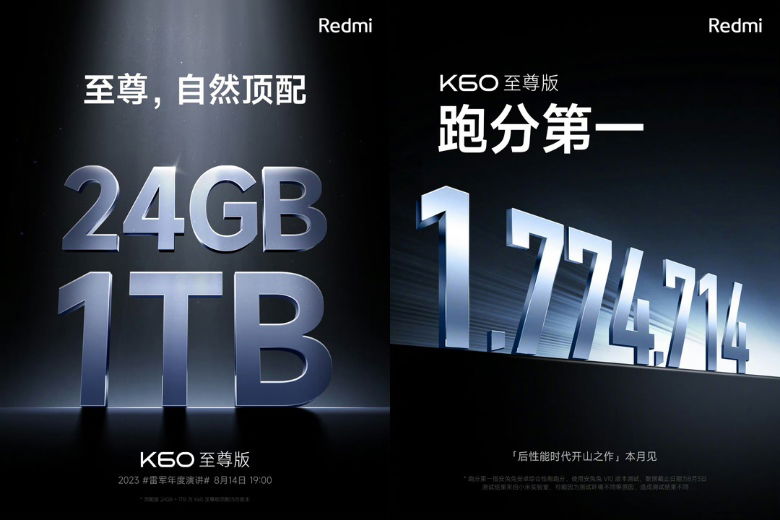 Điểm hiệu năng cực khủng của  Redmi K600 Extreme