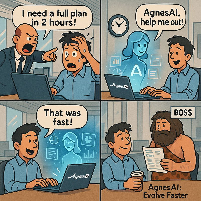 So sánh thời gian tạo slide thủ công và sử dụng Agnes AI