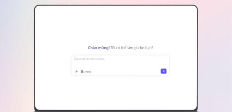 Nhập chủ đề và yêu cầu nội dung vào hệ thống