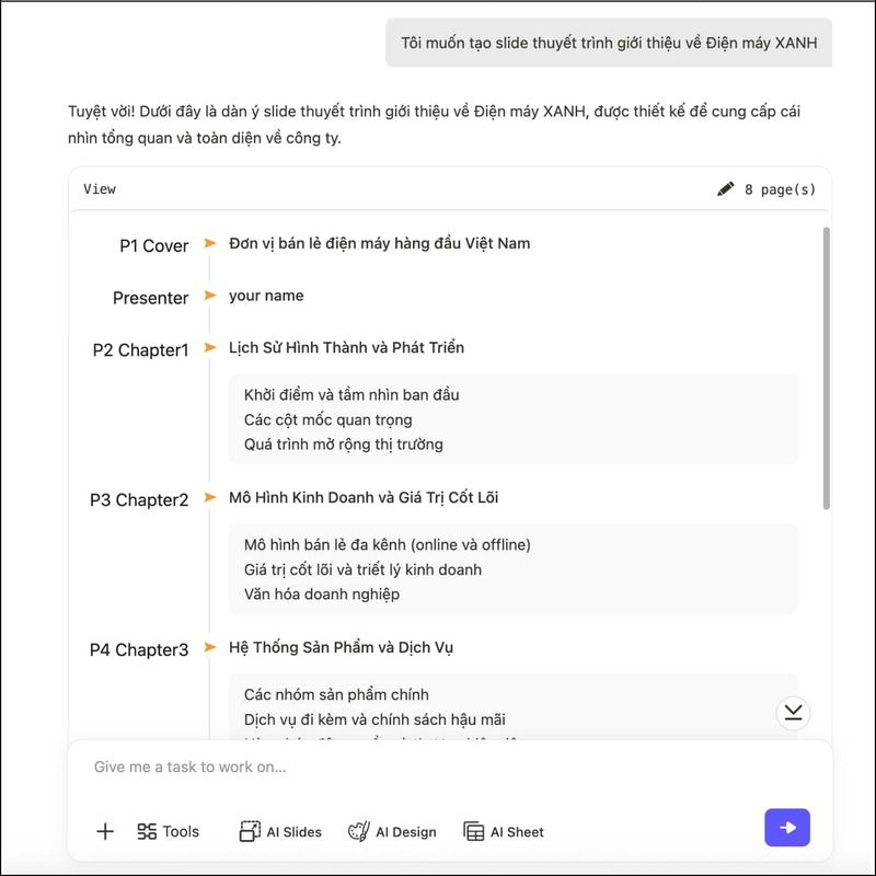Chỉnh sửa và cá nhân hóa slide trên giao diện