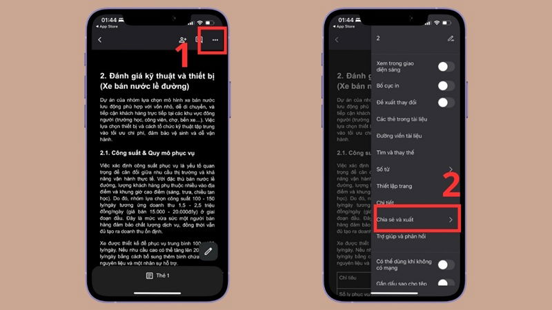 In tài liệu từ Google Docs, Sheets, Slides