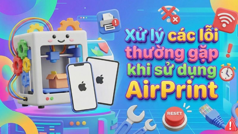 Cách xử lý nhanh các lỗi thường gặp khi sử dụng giải pháp in không dây từ Apple