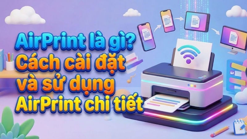 AirPrint là gì? Hướng dẫn sử dụng và cài đặt in không dây từ iPhone, iPad, Mac
