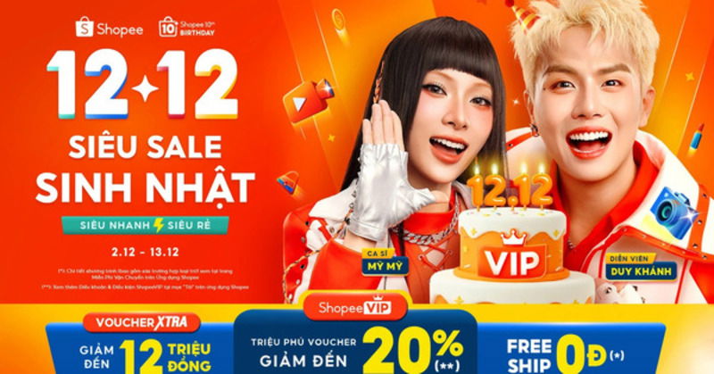 Giao diện siêu sale 11.11 và 12.12