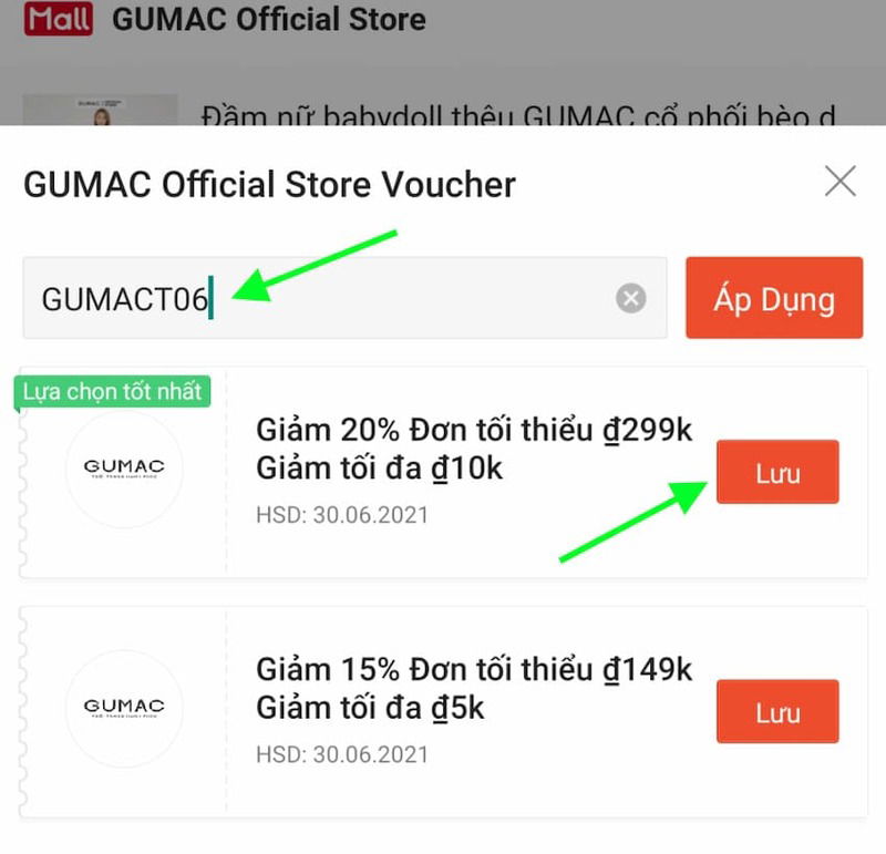 Ô nhập mã coupon trên trang thanh toán online