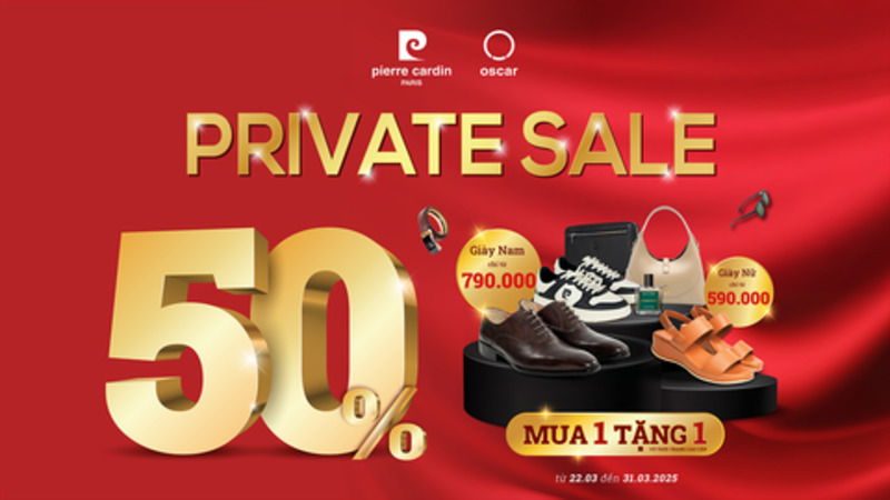 Ảnh banner “Giảm đến 70%” và “Giảm 50% toàn bộ sản phẩm”