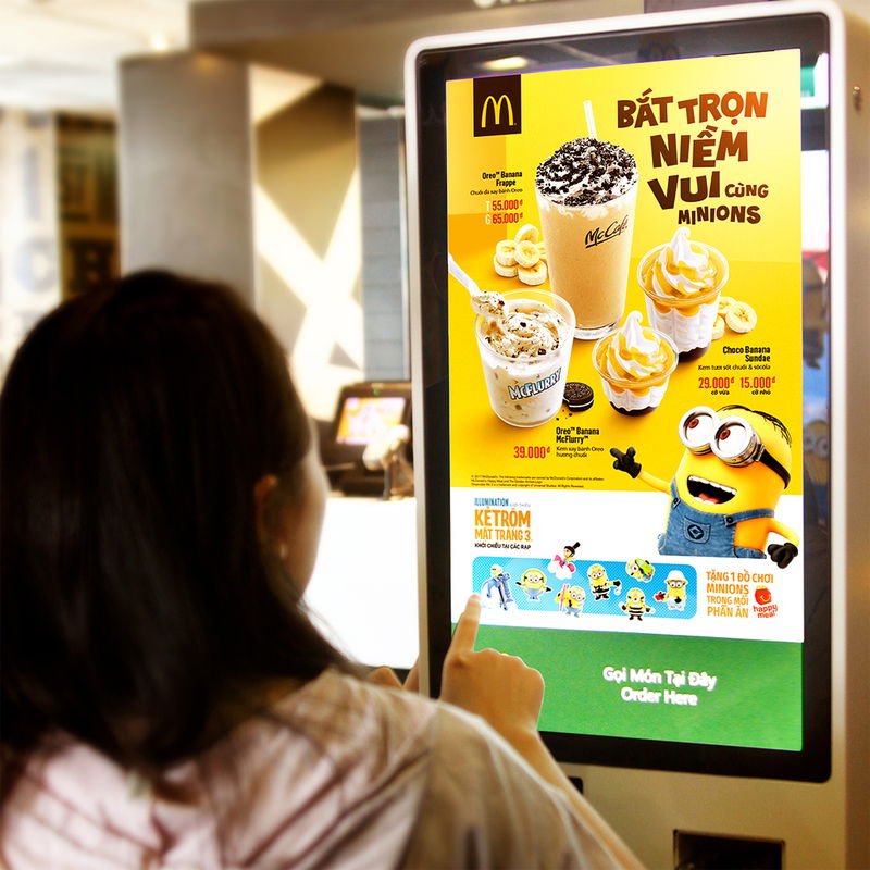 Ki-ốt tự thanh toán tại trung tâm thương mại