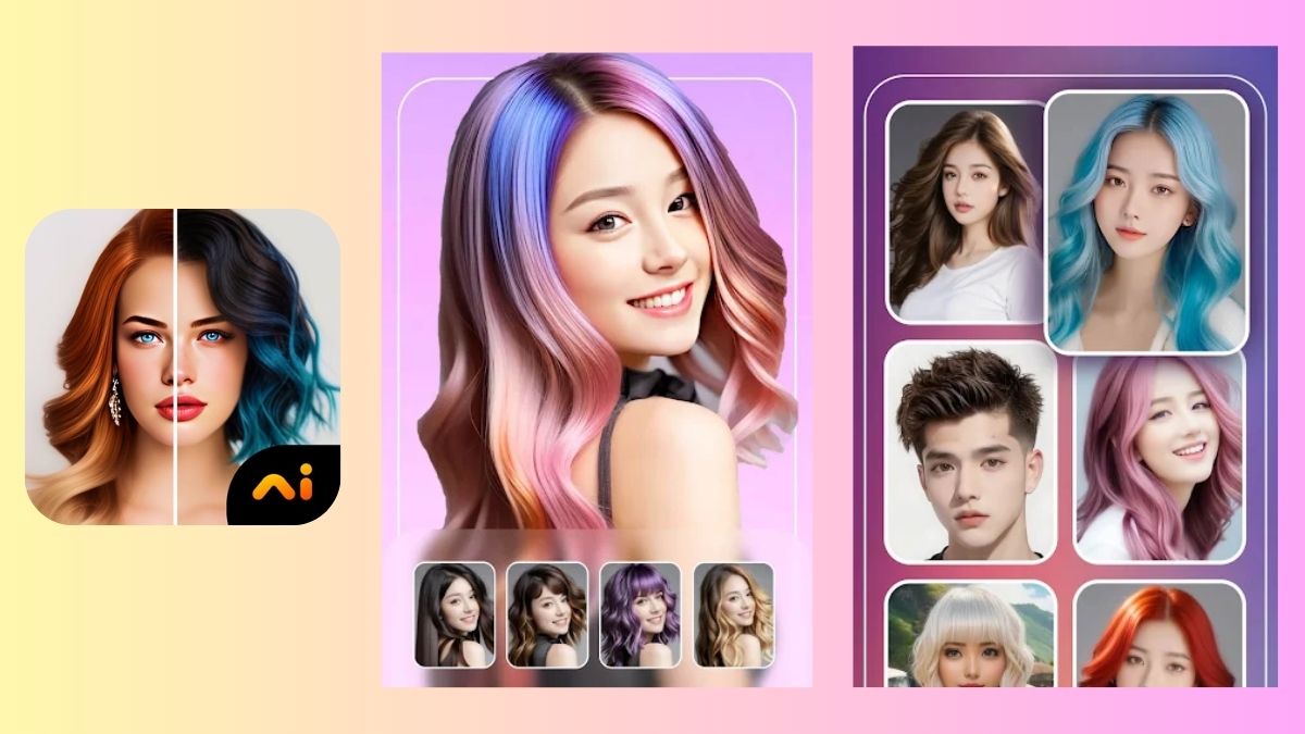 Hair Lab là ứng dụng ghép tóc vào khuôn mặt một cách chính xác và tự nhiên